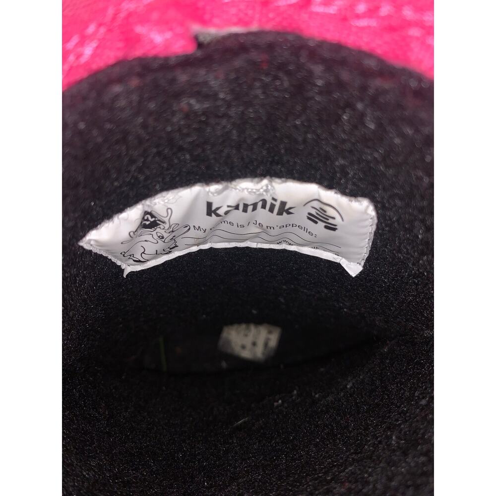 Kamik Pink Snow Boots Kaboom2 Insulated Warm Winter Pull On Girls 12 EUC - Picture 6 of 9